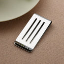 Stainless Steel Craft Money Clips Hollow Out Portable Cash Clamp Holder