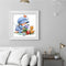 Handmade Painting Girl Flower Cat Art Mosaic Kit Diamond DIY 5D Round Full Drill
