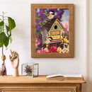 Bird House Oil Paint By Numbers Kits Picture Wall Art DIY for Adults Children