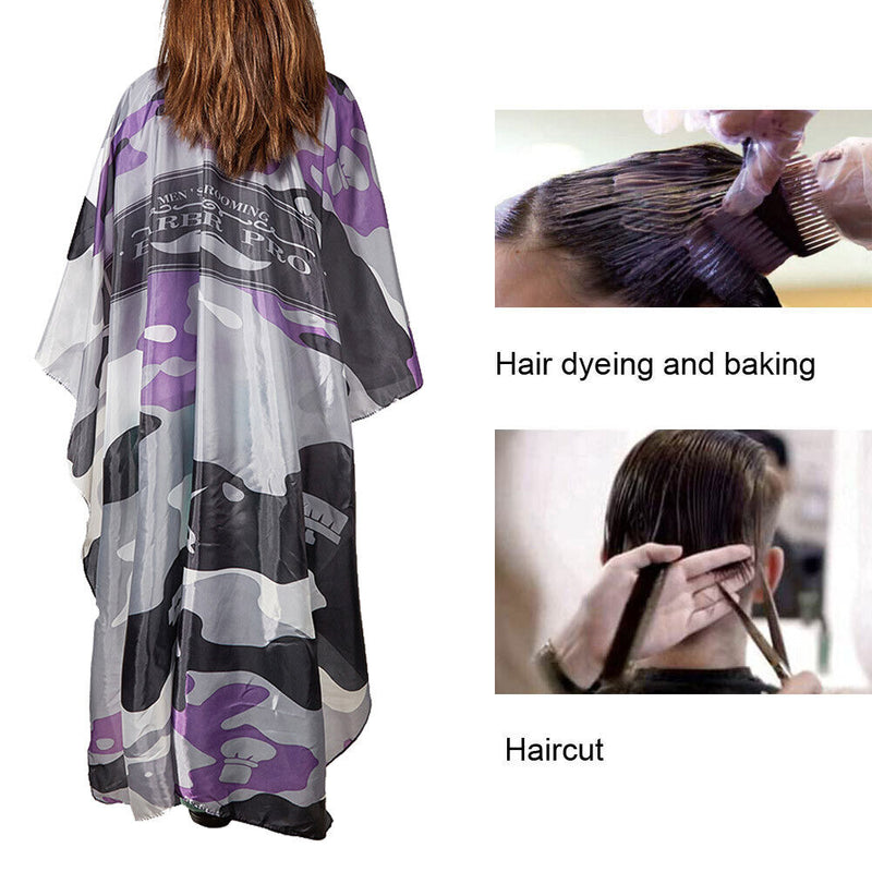 Salon Antistatic Hairdresser Apron Waterproof Dustproof Hair Cut Capes (A) Newly