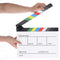 Colorful Director Video Scene Clapper Acrylic Dry Erase Clapper Board Cut Prop