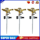 Adjustable Rotate Watering Sprinkler Garden Metal Irrigation System (3pcs)