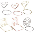 Clamp Ring Shape Table Numbers Holder Clamps Stand Place Card Photos Clips