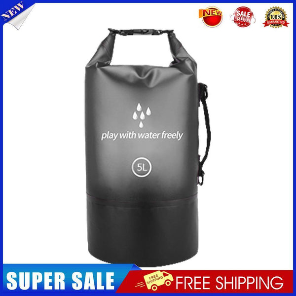 PVC Waterproof Dry Bag Swimming Kayaking Boating Drift Storage (Black 5L)