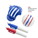 Ball Marker Golf Mark Stencil Golf Ball Triple Track 3  Line Marker with 2 Pen