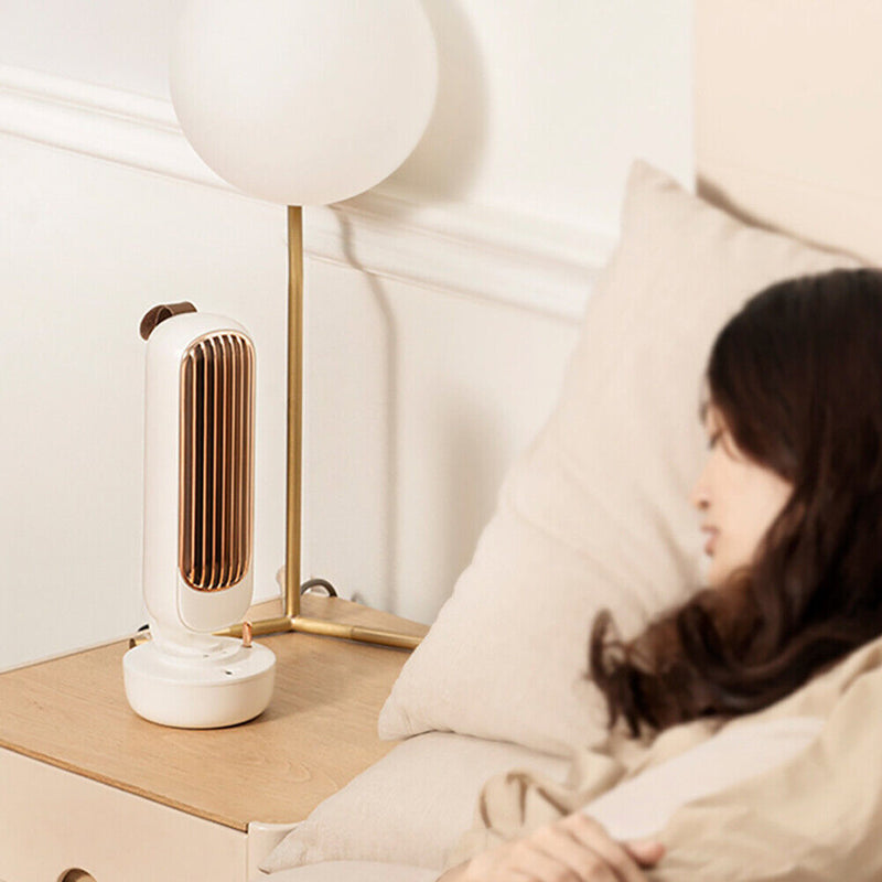 #A 3 Gears Air Conditioning Portable Retro Desktop Fan for Children School Suppl