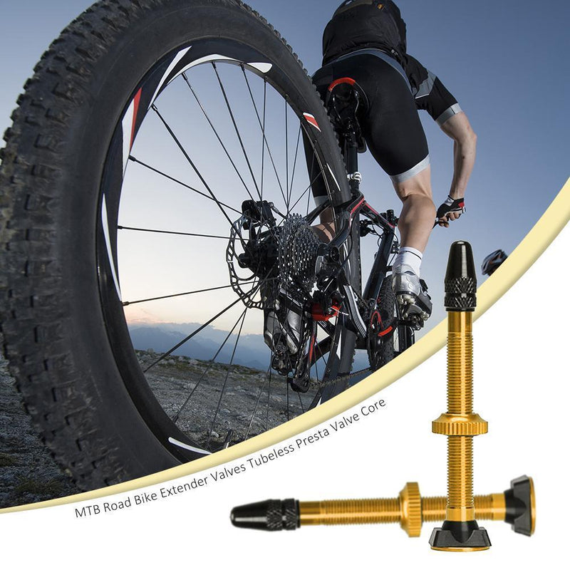 1Pair MTB Road Bike Tubeless Presta Valve Stems for Mountain Road Bike Bicycl