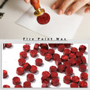 100pcs Octagon Red Seal Wax Beads Stamp Beaded for Letter (Fire Red) Newly