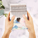 Spruce Wood Thumb Finger Piano 17 Keys Kalimba for Beginners Kids Adults Gift