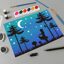16pcs Silhouette Painting Template Stencils for Oil Paint Pattern Color Filling