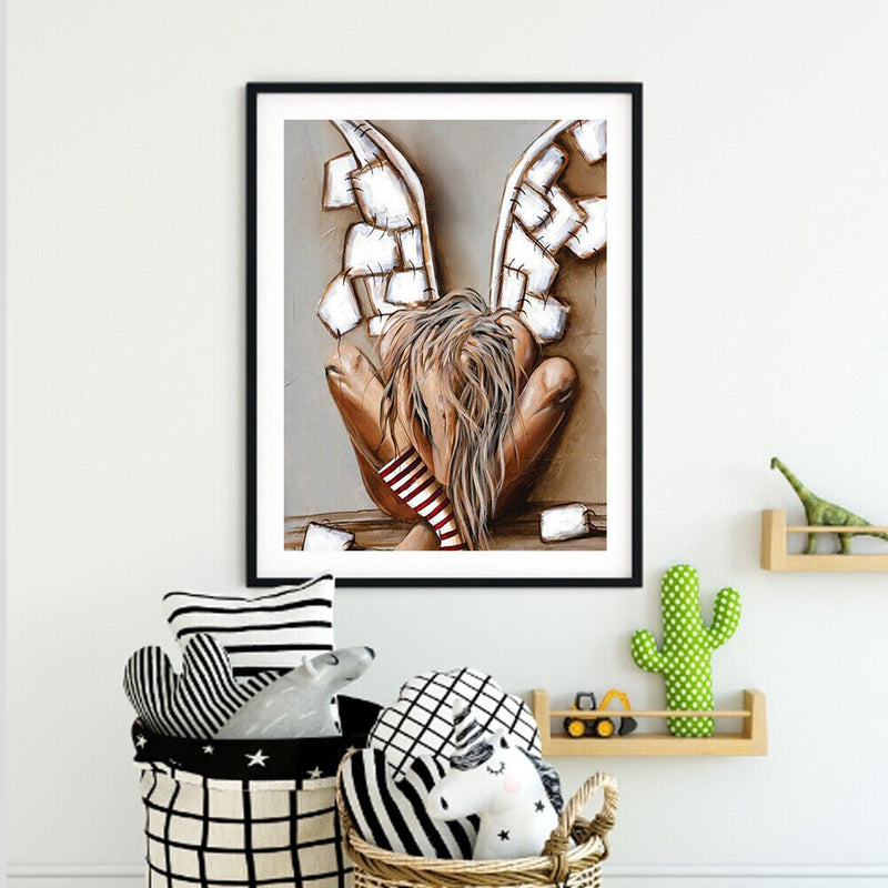DIY Paint By Numbers Kit Broken Angel Acrylic Paint Gift Wall Decor Art Craft