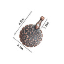 Yarn Thread Cutter DIY Sewing Pendant Metal Thread Breaker (Red Ancient)