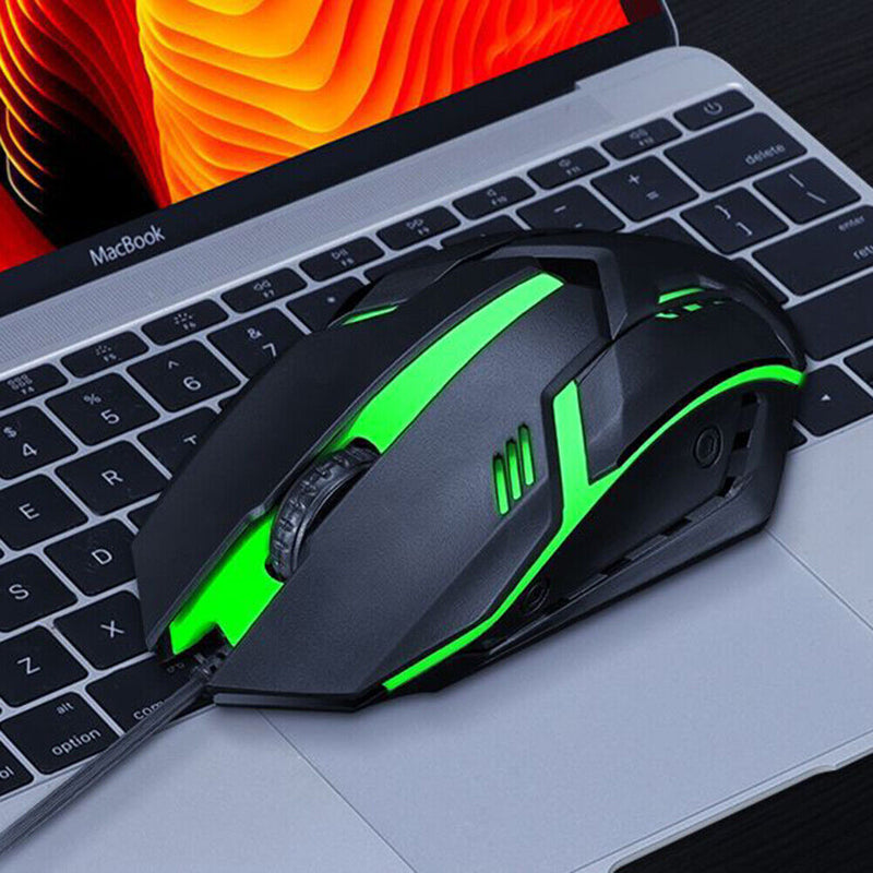 TF200 Rainbow RGB Back Light Keyboard Mouse Mice Wired Keyboard Mouse Combos Set