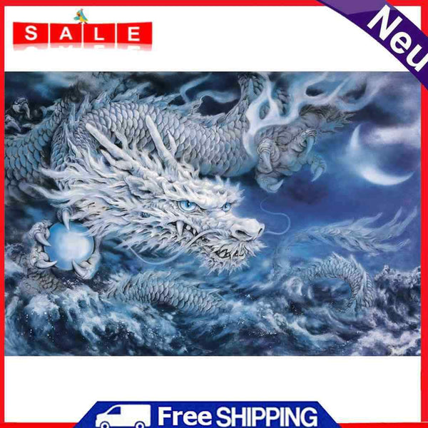 Oil Painting By Numbers Kit Frameless DIY Dragon Hand Painted Craft Art Picture