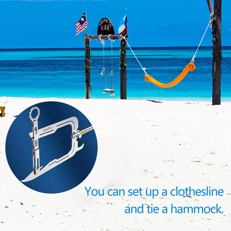 Multi-Purpose Mooring Rope Boat Dock Hook Long-distance Threader (A Hook) Newly