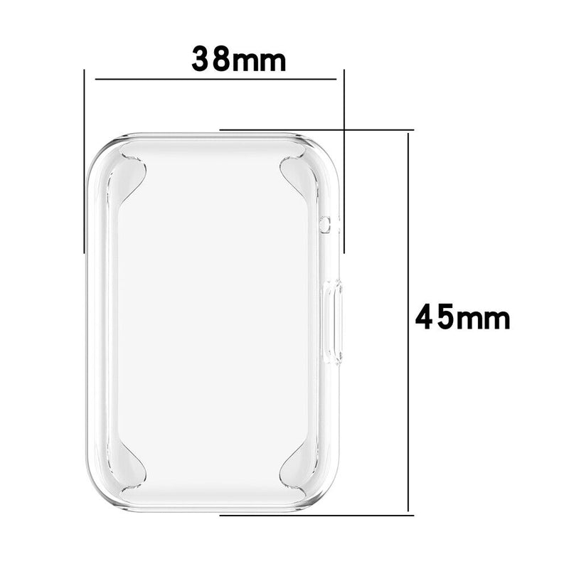 Protector Case Anti Scratches Full Cover for Huawei Watch Fit (Transparent)