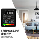 5 in 1 Temperature Humidity Air Quality Carbon Dioxide HCHO Monitor (White)