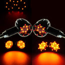2Pcs Motorcycle Turn Signal Light Brake Stop Lights 12V 13LED Amber