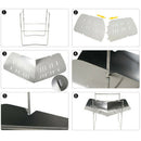 Stainless Steel BBQ Grill Rack Portable Folding Camping Mini Bracket (C) Newly