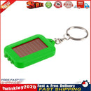 Mini Portable Solar 3 LED Light Keychain Camping Torch Flashlight (Green) Newly