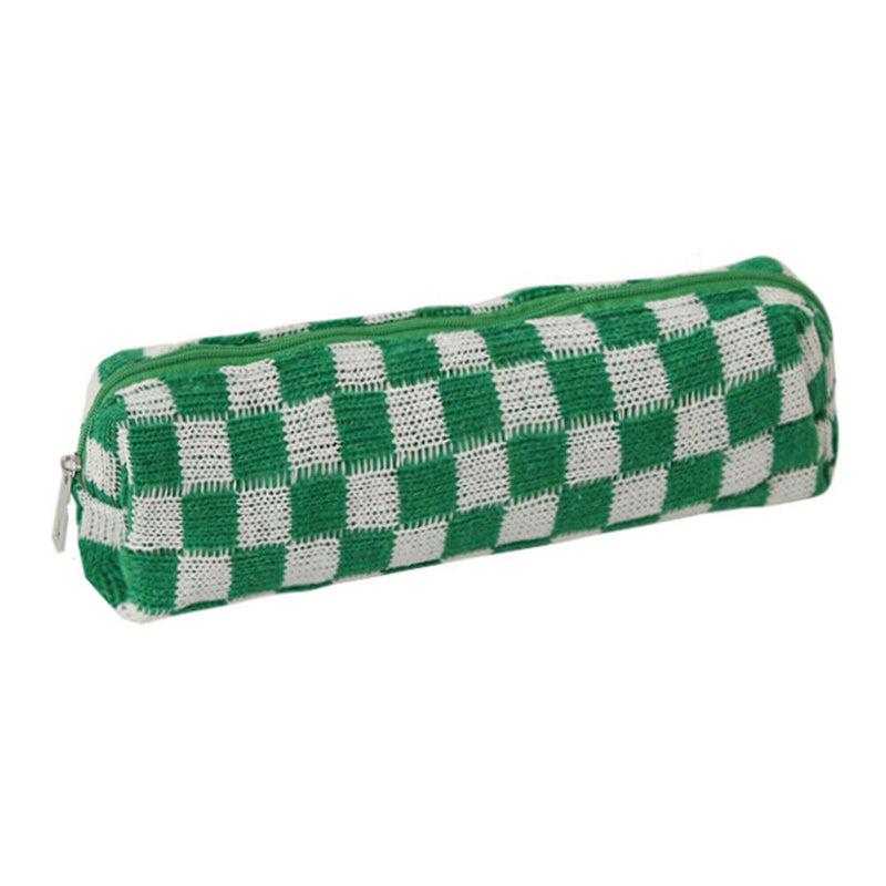 2pcs Makeup Case Knitting Makeup Bags Zipper Portable Travel for Weekend Holiday