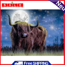 5D Diamond Painting Full Moon Cow Full Round Drill Rhinestone Kit