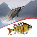 Crankbait Fishing Lures 8cm 14g 6 Sections Artificial Wobbler Hard Bait (E)