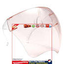 Face Glasses Shield Visor Anti-Fog Full Face Protective Shield (Champagne) Newly