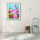 Diamond Painting Flamingo Full Round Drill Picture of Rhinestone DIY Drawing
