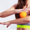 PVC Spiky Ball Trigger Point Fitness Hand Foot Pain Relief Ball (Orange)