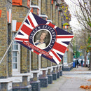 England Queen Flag Home Decorative Door Hanging with Sturdy Brass Grommets