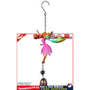 Fairy Angel Wind Chimes Metal Art Wind Bell for Indoor Outdoor Yard (Pink) Newly