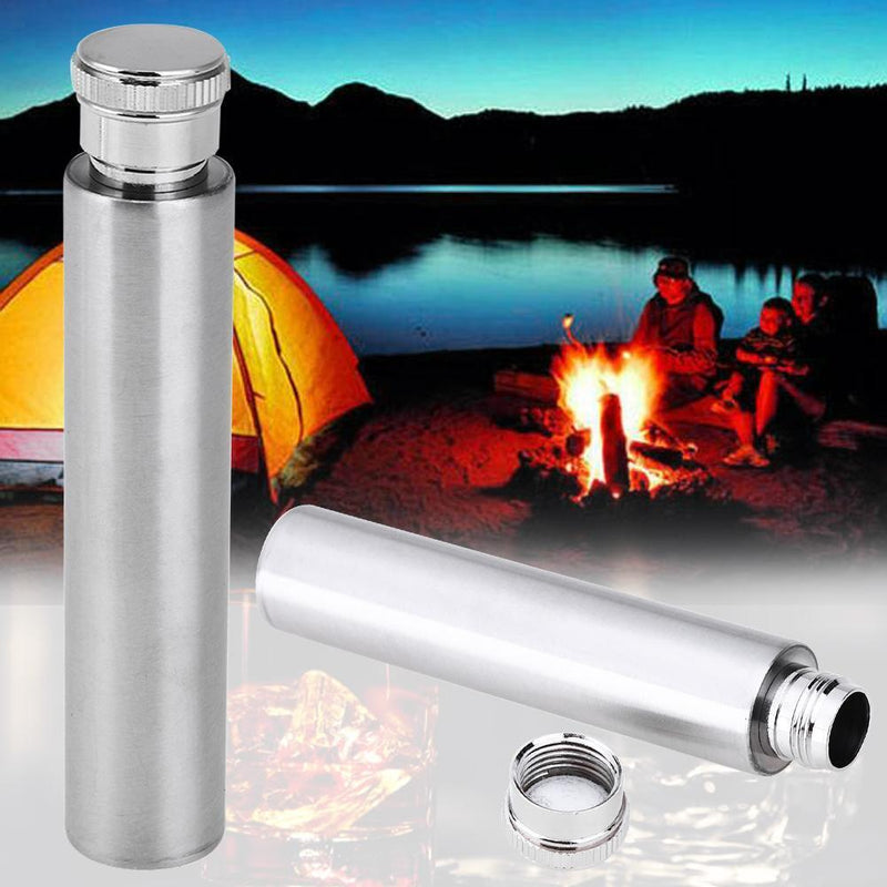 Stainless Steel Wine Pot Hip Flask ?Whisky Flagon Fishing Alcohol Bottle