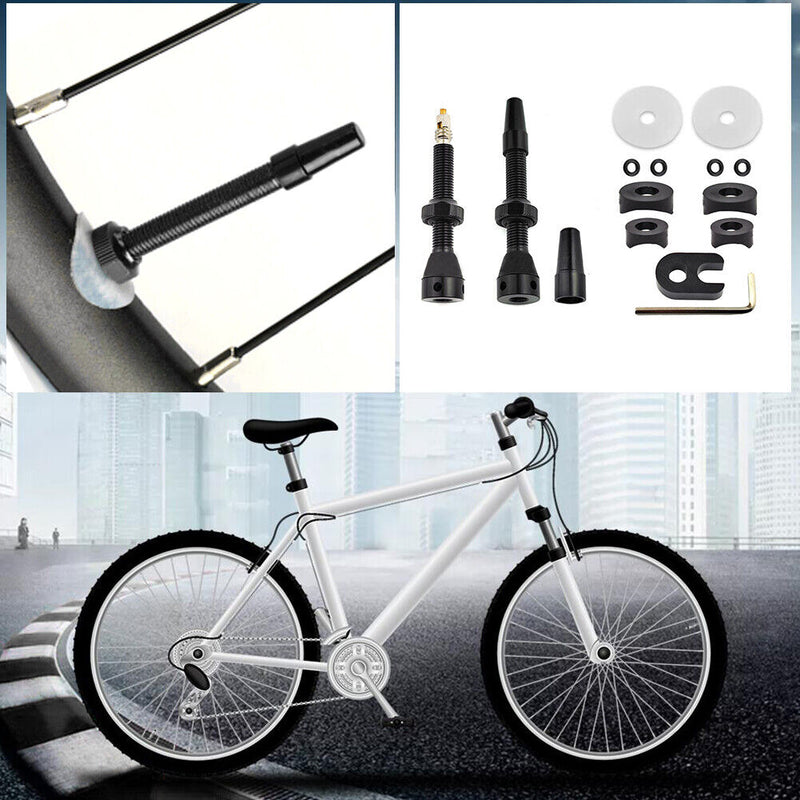 2pcs Bicycle Tubeless Rim Presta Valves 44/60mm Nipple for MTB Mountain Bike