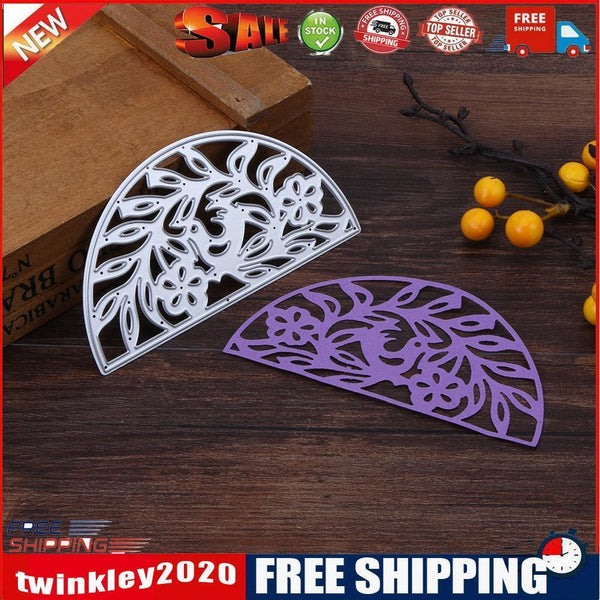 Semicircle Lace Flower Metal Cutting Dies Stencil for Scrapbooking Album -1