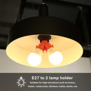 10pcs E27 to 2E27 Lamp Holder Converter Adapter Bulb Base(Pink)