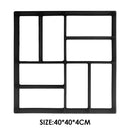 Garden Walk Pavement Mold DIY Manually Paving Brick Concrete Molds (Square)