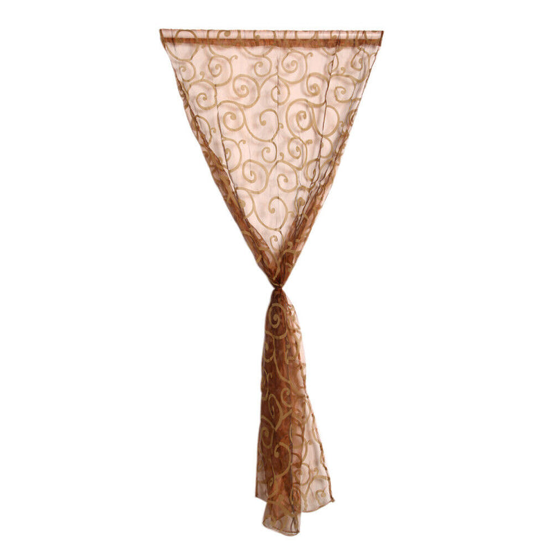 Yarn Window Tulle Curtains Window Voile Curtains for Living Room (Coffee