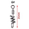 20pcs Fishing Barrel Bearing Swivels Stainless Steel Solid Ring (21mm)