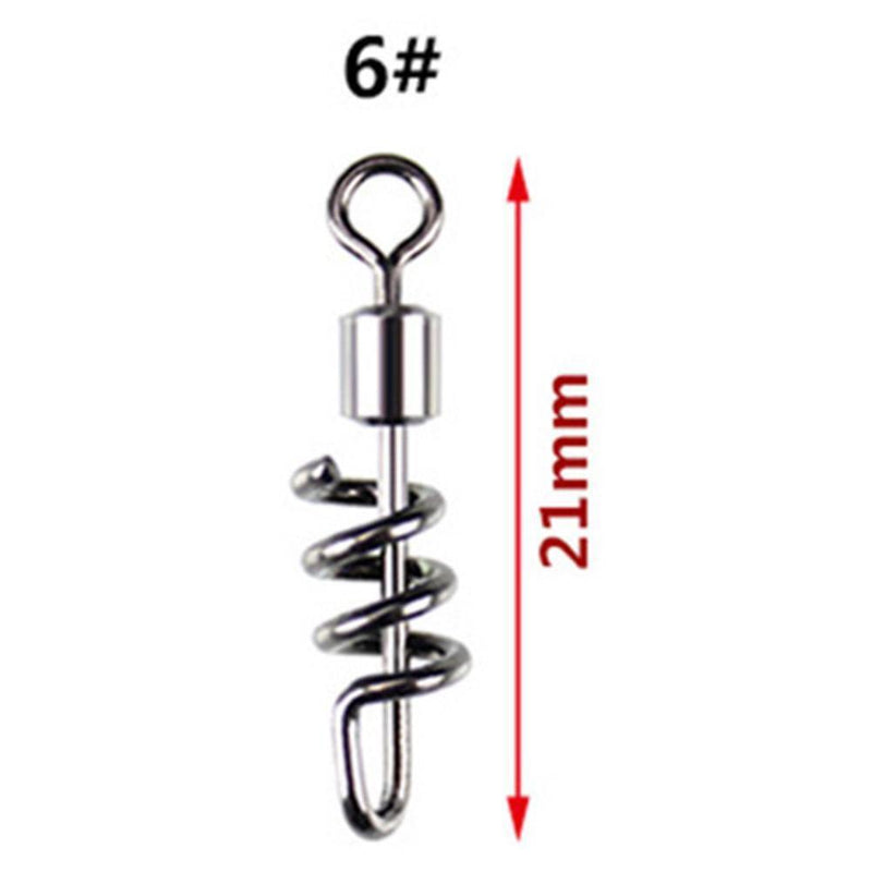 20pcs Fishing Barrel Bearing Swivels Stainless Steel Solid Ring (21mm)