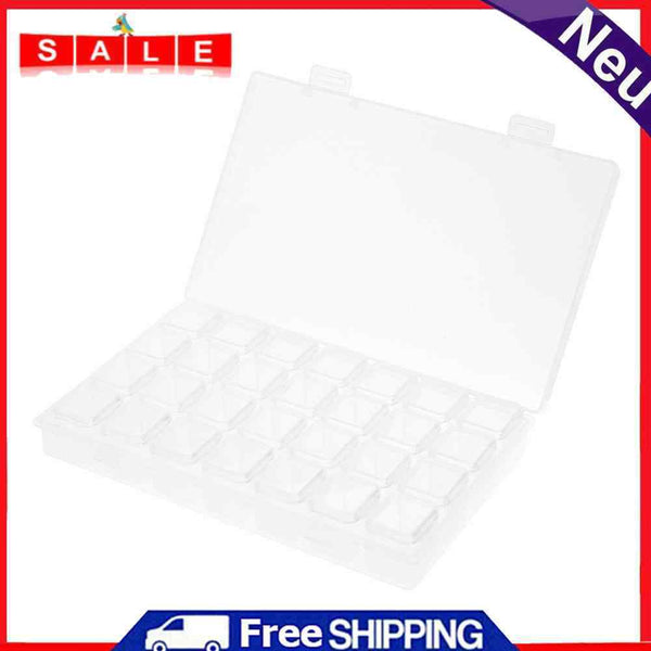 28 Lattices Plastic Container Diamond Painting Accessories Storage Boxes