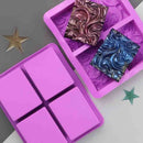 4/6 Cavity DIY Craft Flower Shaped Silicone Soap Mold Soaps Supplies Cake Mould