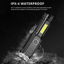 XPG+COB LED USB Rechargeable Portable Torch Night Work Fishing Flashlight