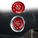Engine Start Stop Ignition Key Ring Cover for Chevrolet Corvette C8 2020 2022