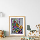 Diamond Painting Kit 5D Special Shaped Rhinestone DIY Color Flowers Craft