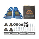 Double Featherboard Set Miter Gauge Slot Woodwork DIY Safety Tool (Blue)