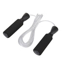 Fitness Jumping Rope Adjustable Steel Wire Foam Cushioned Handle Speed
