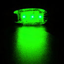 Bicycle Taillight 3 LED Safety Warning Night Lamp for MTB Road Bike (Green)