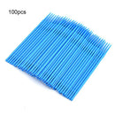 100pcs Disposable Cotton Swabs Tattoo Makeup Eyelash Tattoo Swabs(Blue) Newly