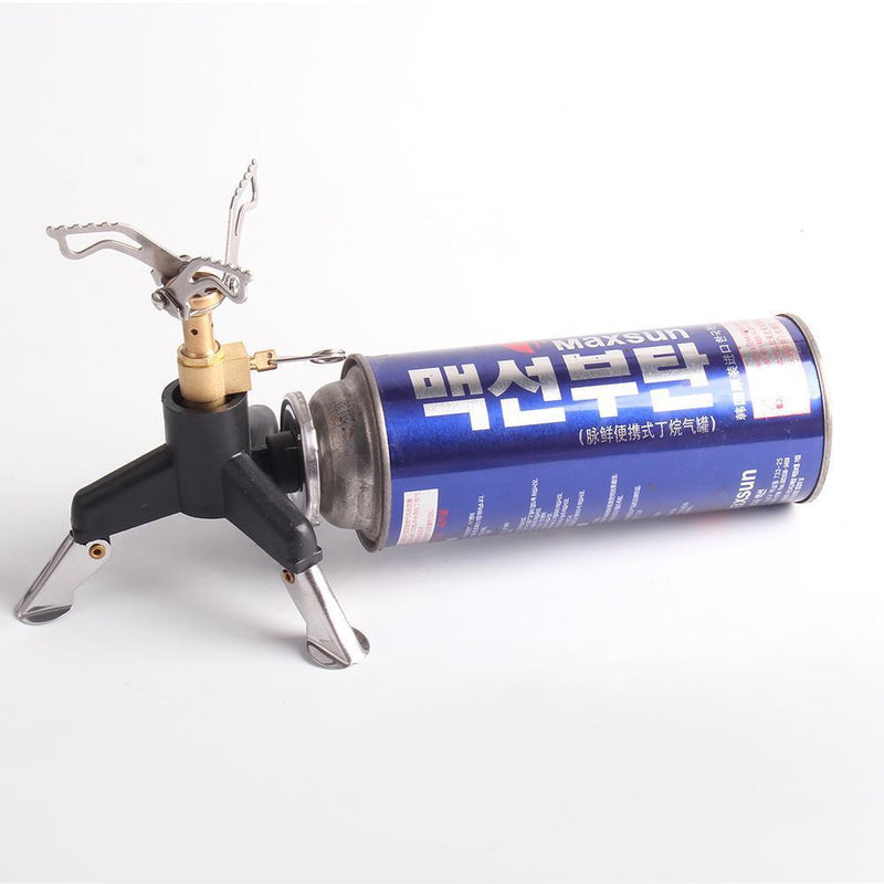 Outdoor Camping Hiking Tripod Gas Stove Connector Long Tank Gas Bottle Converter